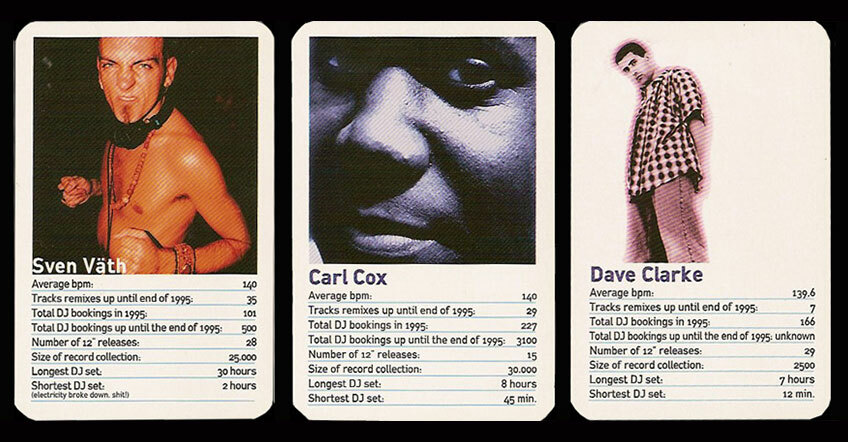 Музыкальный маркетинг образца 1996 года: рекламные карточки диджеев