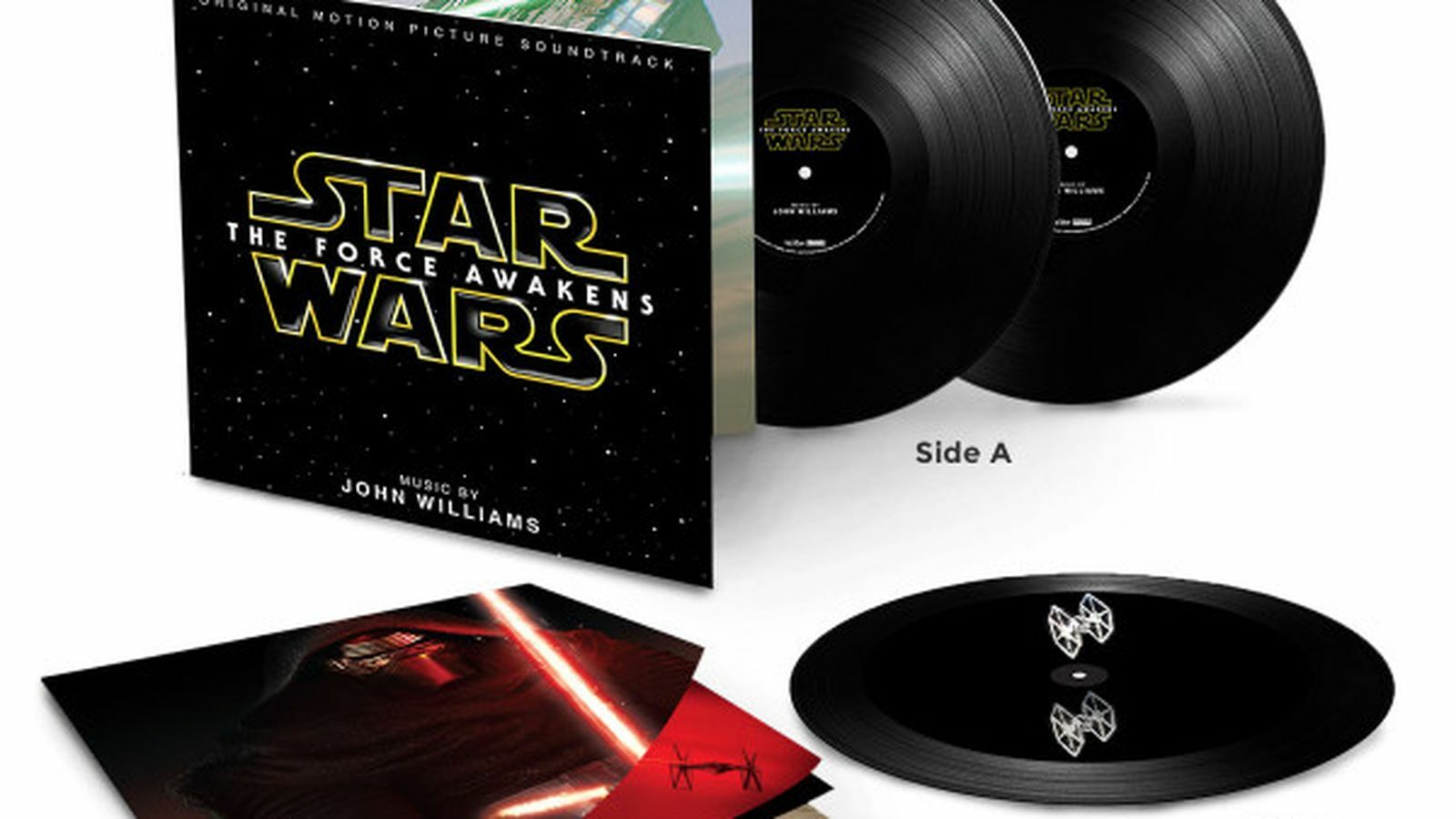 На пластинках саундтрека «Звездных войн» можно увидеть голограммы
