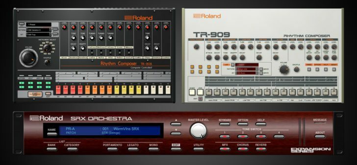 Roland сделала программные версии своих ритм-машин TR-808 и TR-909
