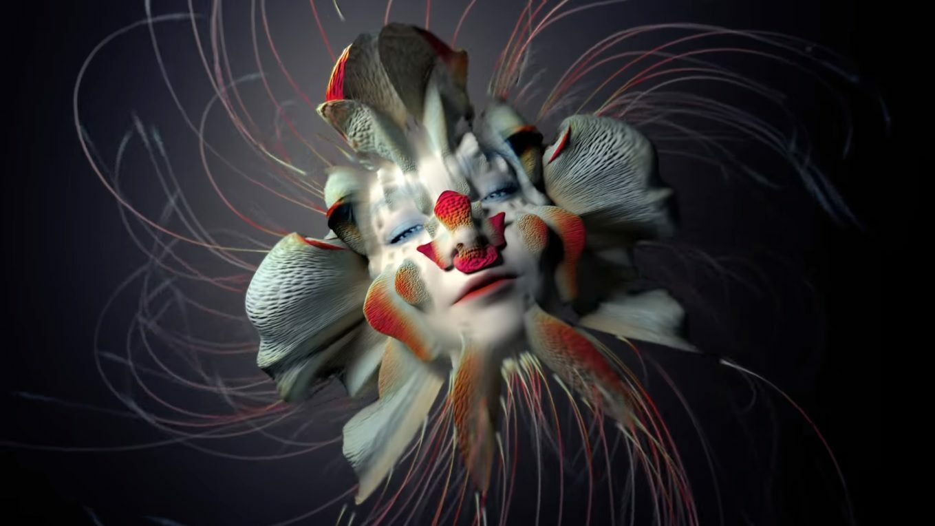В новом клипе «Tabula Rasa» Björk предстает в виде аморфных цветочных созданий