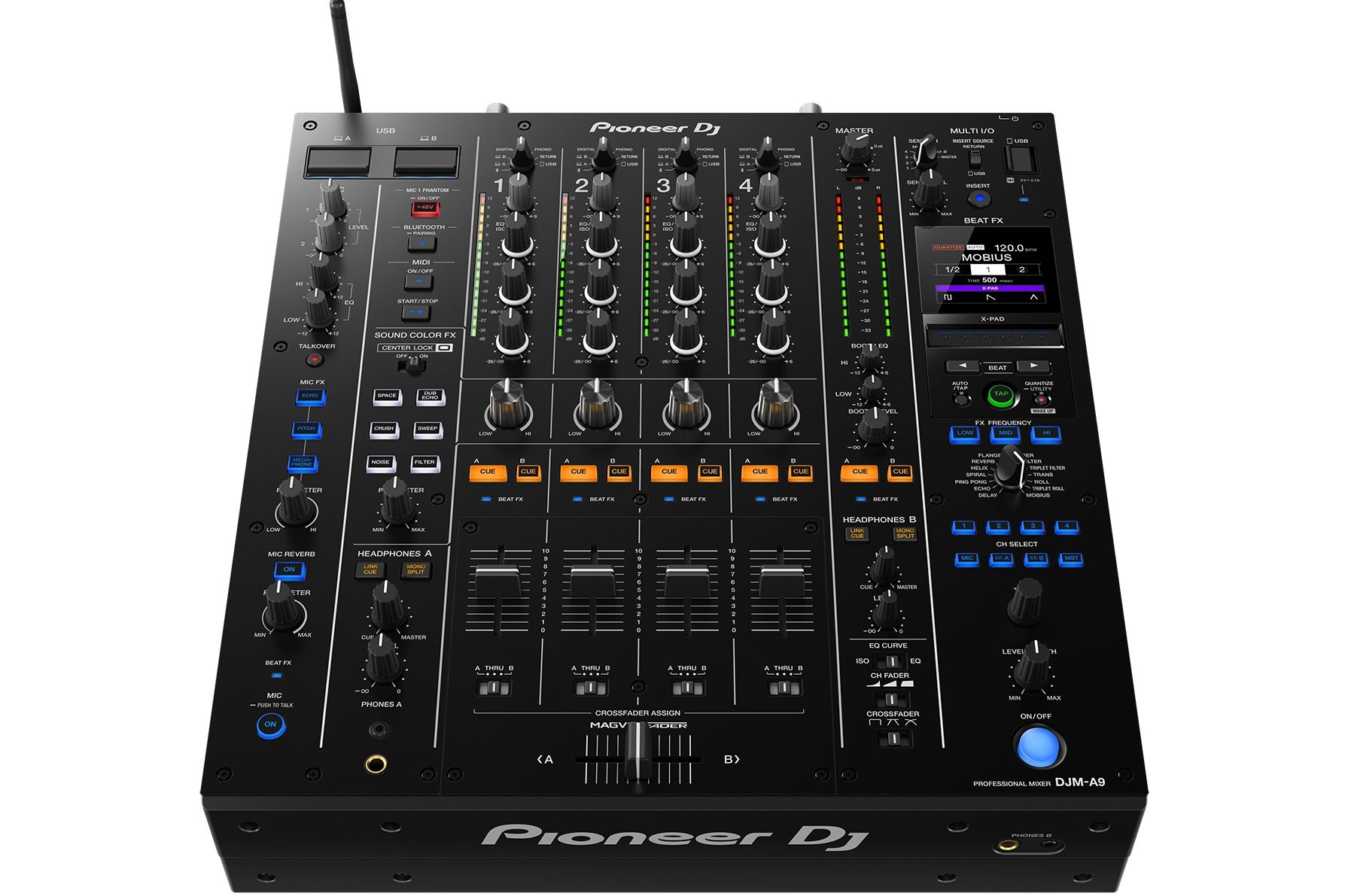 Pioneer DJ выпустила новый четырехканальный микшер DJM-A9